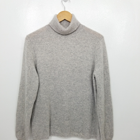 Charter Club Luxury Cashmere Turtleneck Longsleeve Pull-over Gre Sweater Size XL - Picture 8 of 13